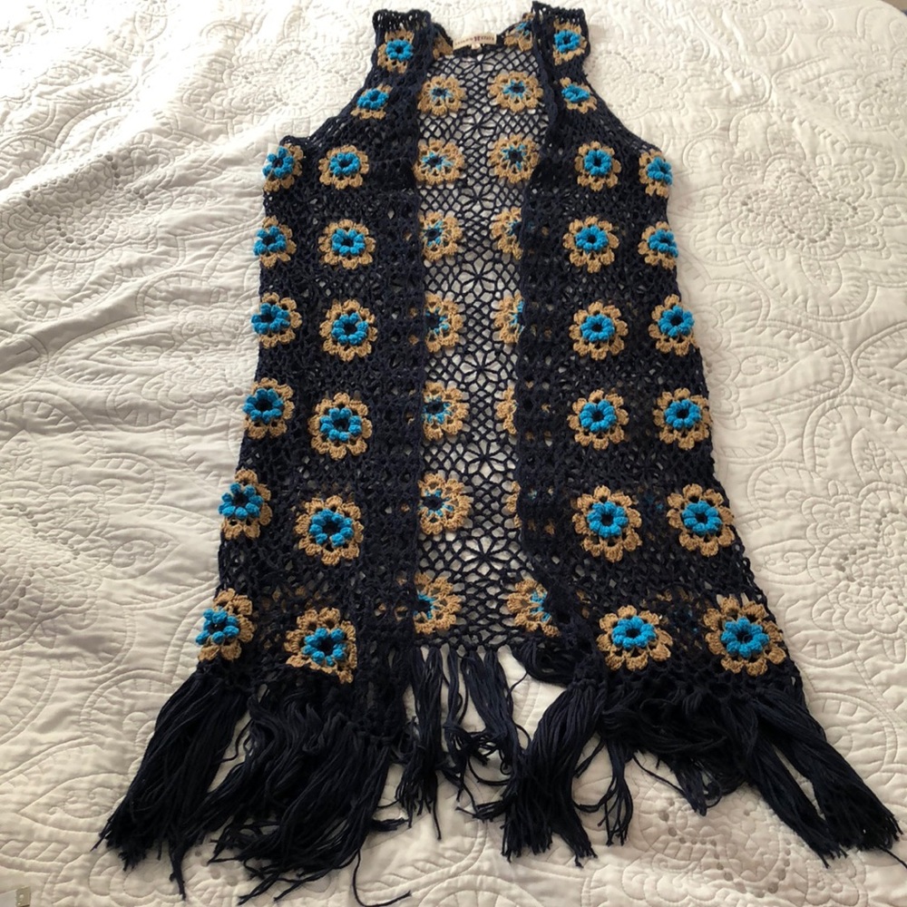 altar’d state crochet tank long duster kimono